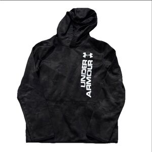 Under Armour Boys Hoodie Size XL Black With Logo